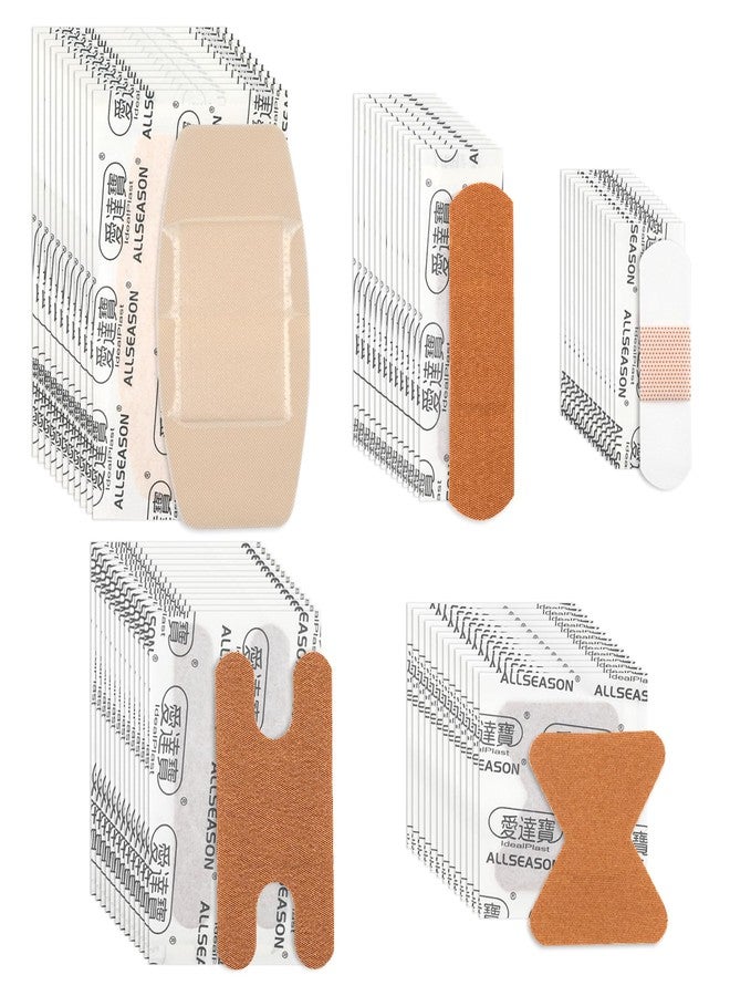 AndicAge 200pcs Adhesive Bandages Assorted Sizes Small Flexible Breathable Fabric Fingertip Bandages Bulk for Family First Aid Wound Skin Wrap - Image 1